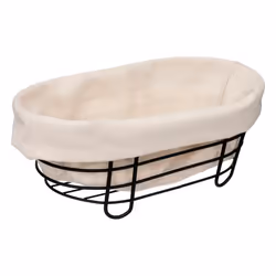 Corbeille à Pain Ovale Bistrot 28cm Noir & Blanc