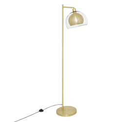 Lampadaire "Rivi", métal, doré, H157 cm