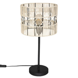 Lampe "Caly", métal, noir, H47 cm