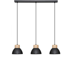 Suspension "Desy", métal, noir, D15 cm