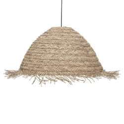 Suspension "Sea view" roseau et métal D56 cm