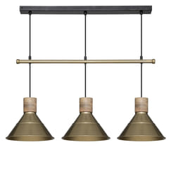 Suspension "Bota", métal, doré, H 100. l 80 cm