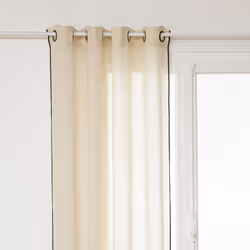 Rideau en lin beige 130x260 cm "Linah"