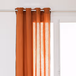 Rideau "Linah", lin, rose terracotta, 130x260 cm