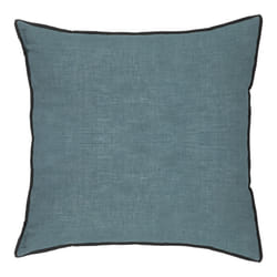 Coussin "Linah", coton, bleu canard, 45x45 cm