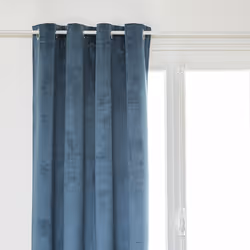 Rideau occultant "Théa", bleu égéen, 140x260 cm