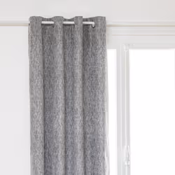 Rideau occultant total, 140x260 cm, gris foncé