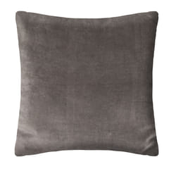 Coussin "Otto", velours, gris, 55x55 cm