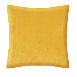 Coussin"Otto", velours, jaune ocre, 55x55 cm