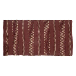 Tapis "Bota", coton et jute, rose terracotta, 70x140 cm