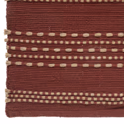 Tapis "Bota", coton et jute, rose terracotta, 70x140 cm