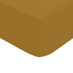 Drap-housse, percale, mordoré, 90x190 cm
