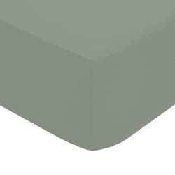 Drap-housse, percale, vert, 140x190 cm