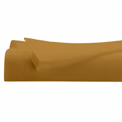 Drap plat, percale, mordoré, 180x290 cm