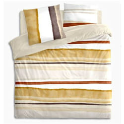 Atmosphera - Parure 2 Personnes 240 x 220 cm Housse de couette avec 2 taies en Percale de Coton Imprimé Hana
