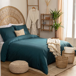 Parure de lit, percale, 240x260 cm