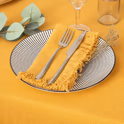 Lot de 2 Serviettes de Table  Maha  40cm Jaune