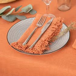 Lot de 2 Serviettes de Table  Maha  40cm Terracotta