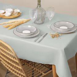 Nappe, coton, 250x150 cm, vert céladon