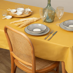 Nappe, coton, 250x150 cm, jaune ocre