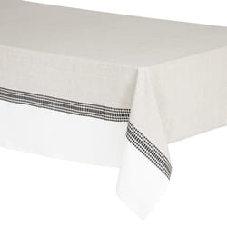 Nappe "Dolly", coton, gris, 250x150 cm