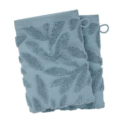 Lot de 2 Gants de Toilette  Tencel  15x21cm Bleu