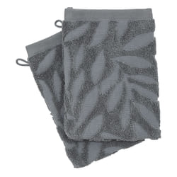 Lot de 2 Gants de Toilette  Tencel  15x21cm Gris
