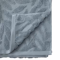 Drap de bain « Cisel », coton, bleu, 100x150 cm