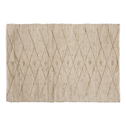 Tapis blanc en coton "Sea view"