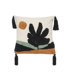 Coussin "Cosy", coton tufté, 40x40 cm