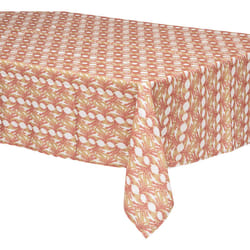 Nappe imprimée anti-tâche "Zelie", rose terracotta, 140x240 cm