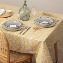 Nappe, coton, 250x150 cm, jaune ocre