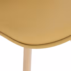Chaise "Baya", pieds en hêtre, jaune ocre