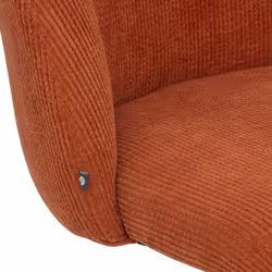 Chaise de bureau "Geos", velours, rose terracotta