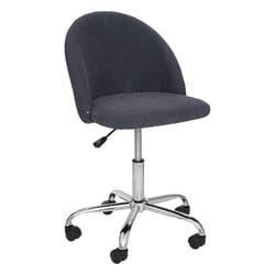Chaise de bureau "Geos", velours, gris