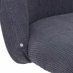 Chaise de bureau "Geos", velours, gris