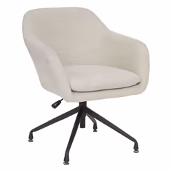 Fauteuil de bureau "Sipca", métal et bois