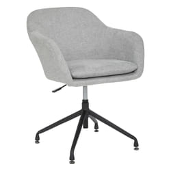 Fauteuil de bureau "Sipca", métal et bois, gris