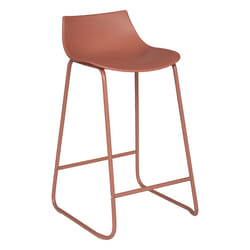 Tabouret de bar "Otac", métal, rose terracotta
