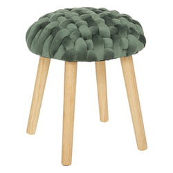 Tabouret Design  Tricot  43cm Vert Jade
