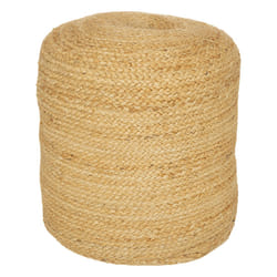 Pouf "Jilian", jute et coton
