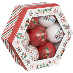 Déco de sapin Coffret 7 Boules de Noël d 7.5 cm - Feeric Christmas