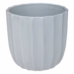 Set de 2 pots "Sea view" bleu gris en céramique
