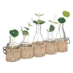 Set de 5 soliflores en verre