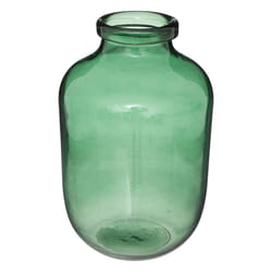Vase, verre, vert, H28 cm