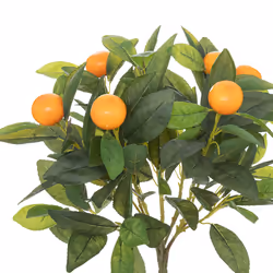Oranger artificiel, pot en ciment, H58 cm