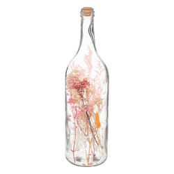 Fleurs séchées en bouteille, verre, H45 cm