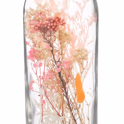 Fleurs séchées en bouteille, verre, H45 cm