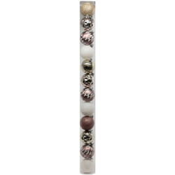 Déco de sapin Lot de 12 Boules de Noël d 6 cm - Rose et Blanc - Feeric Christmas