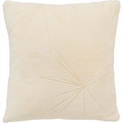 Atmosphera - Coussin décoratif Beige Ivoire avec étoiles dorées 40 x 40 cm - Feeric Christmas